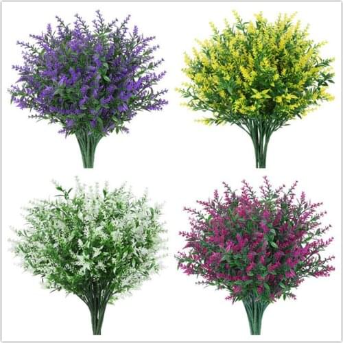 1 Pc Artificial Lavender Plants Romantic Provence Christmas Artificial Flower Lavender Home Decoration Wedding Party Decor