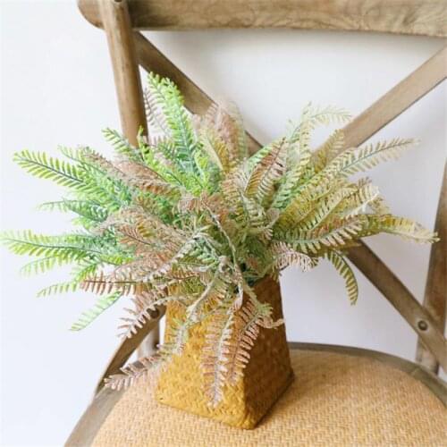 Artificial Plants Plastic Flower green Grass Simulation Bonsai flower Desktop Decor fake plant for Wedding Home Garden Decor