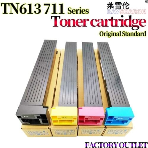 Copier Toner Cartridge For Use in Konica Minolta Bizhub C754E C654E 754 C652 C552 C550 C650 C452 C451 502 602 TN613 TN711