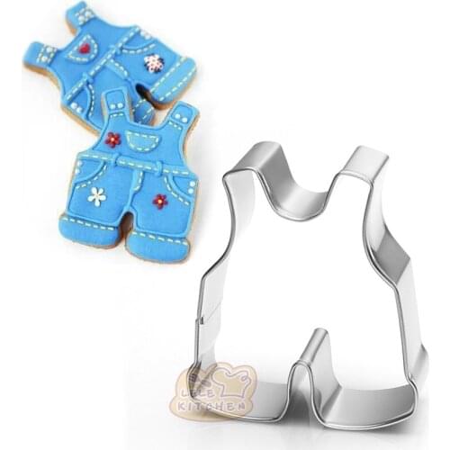 1pcs patisserie reposteria Baby Trousers Stainless Steel Cookie Cutter SugarFondant Cake Decor Tool Biscuit Pastry Shop Mould