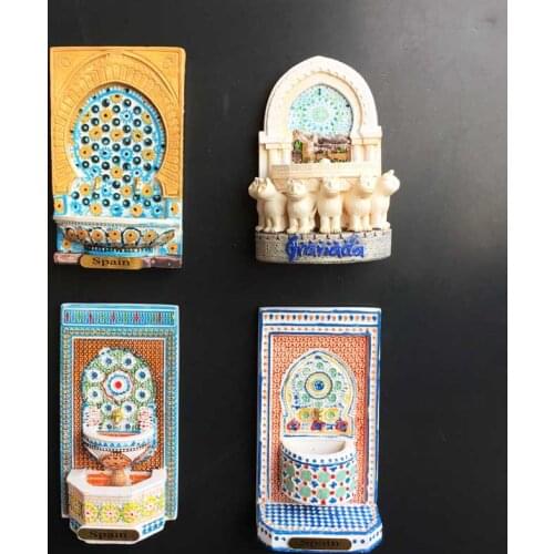 Fridge Magnets Morocco Spain Granada Home Decor Arts and Crafts of Lion Courtyard In Alhambra Palace Refrigerator Magnets Gifts