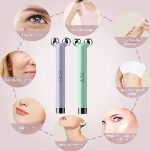 Microcurrent Beauty Vibration Massage V Face Lifting Remove Wrinkles Firming Use Care Massager Eliminate Double Skin P5I8