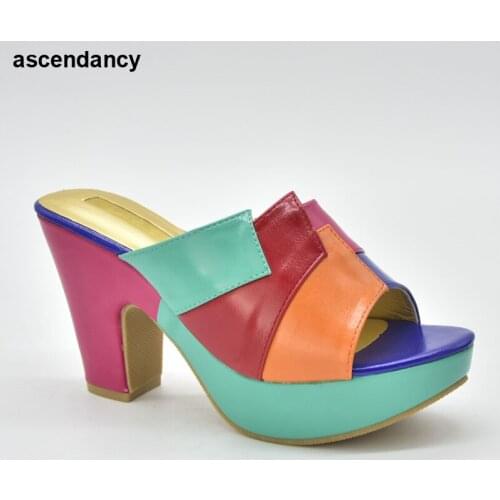 New Arrival Wedding Bridal Open Toe Women Shoe Italian Shoes African Shoes Without Bag Set Comfortable Women Shoes for Parties