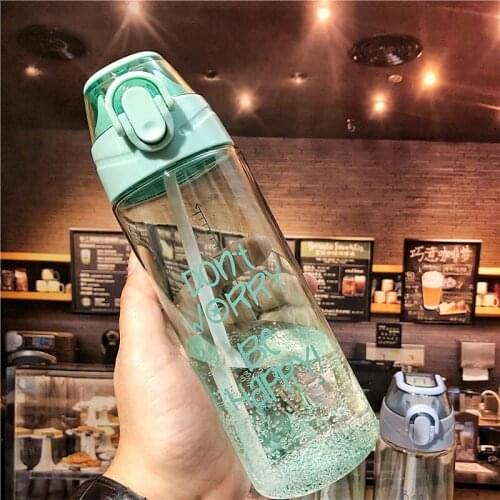 Water Plastic Bottle 550ml 850ml Gourde En Plastique Sport Shaker Bottle Protein Shaker Drink Bottle Plastic With Straw Travel