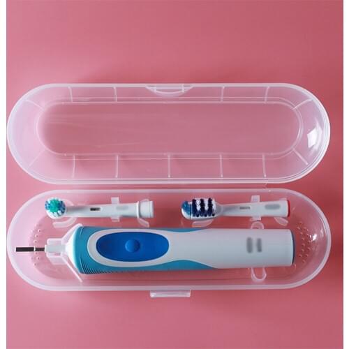 Portable Travel Case for Electric Toothbrush Organiser for Travelling Storage Box Transparently Clear Box