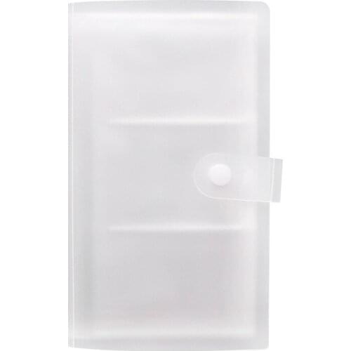 Transparent Business Card Book Member Office Business Card Holder MENS AND WOMENS Card Book Wallet 120 Lattice Plastic