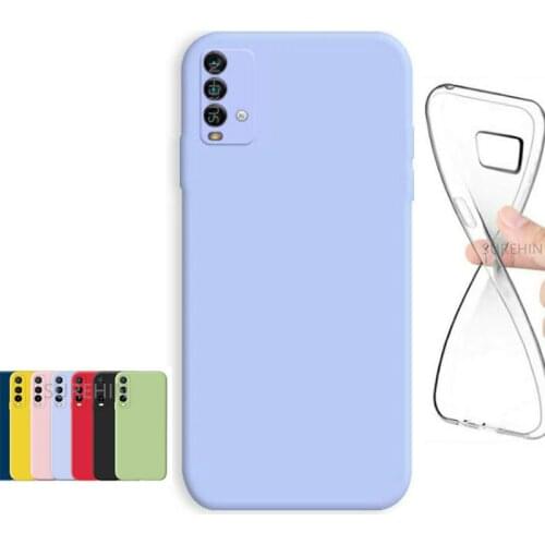 Silicone Cover For Xiaomi Redmi 9T Case Transparent 9 T Black Purple Blue Pink Green Yellow Funda Soft Case For Redmi 9T Cover
