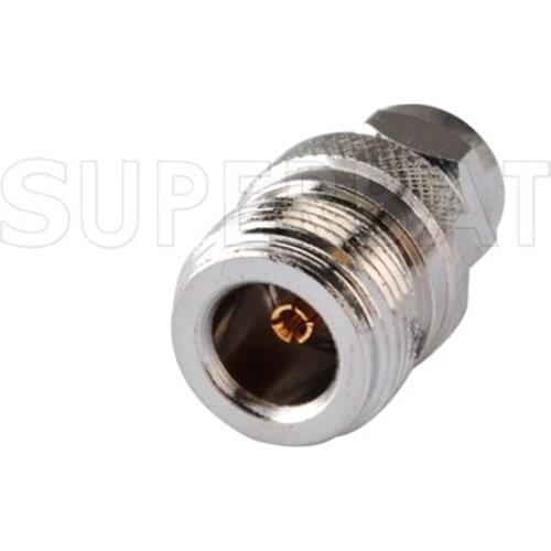 Superbat 5 pcs N-F Adapter N Female Jack to F Male Plug Straight RF Coaxial Connector