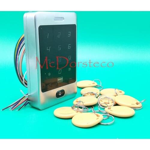 Silver color waterproof access control keypad rfid touch metal door/digital lock for apartment support 8000 users