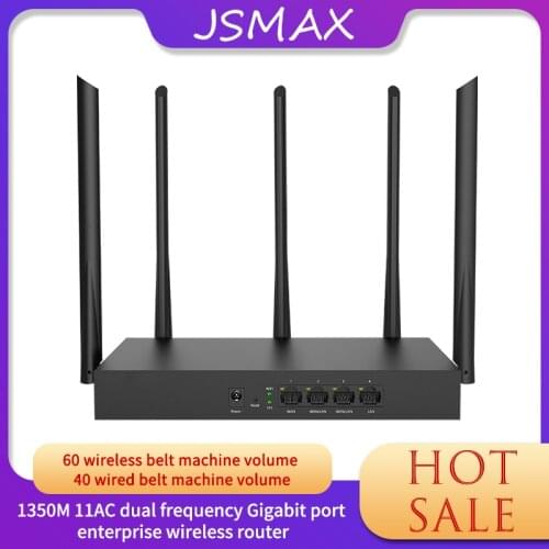 JSMAX JSW20E 1350m 11ac Dual Band Gigabit Enterprise Wireless WiFi Router with 2.4G/5.0G High Gain Antenna Wifi Repeater