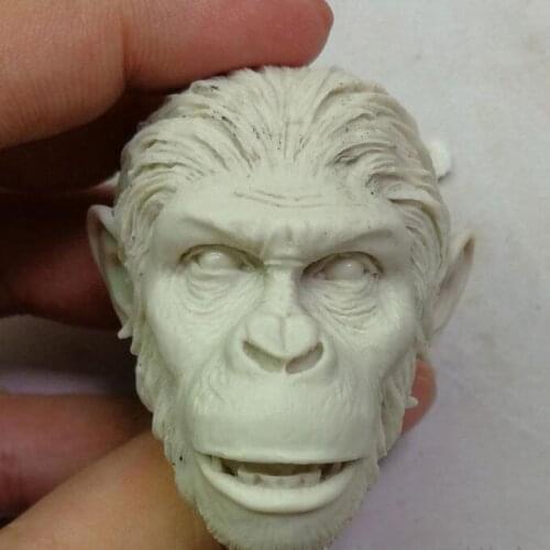 Blank Hot 1/6 Scale Head Sculpt Caesar Rise Of The Planet Of The Apes Unpainted