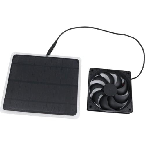 20W Mini Solar Panel Powered Exhaust Fan Portable Ventilator Easy to carry