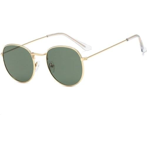 2021 Sunglasses Women/Men Vintage Round Sun Glasses High Quality Brand Designer Sunglass