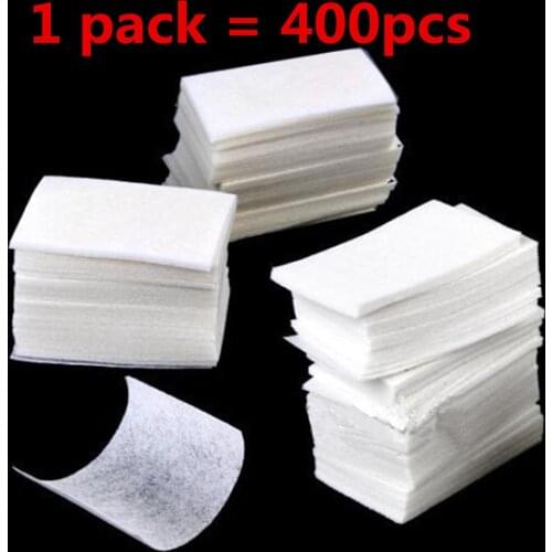 400 Pcs Nail Art Cotton Wipes Acrylic Gel Tips Remover Paper props Nail Art Tip Manicure Cleaning Wipe