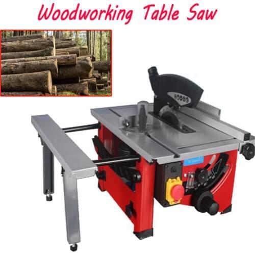 4800r / min Sliding Woodworking Table Saw 210 mm Wooden DIY Electric Saw, Circular Angle Adjusting Skew recogniton Saw