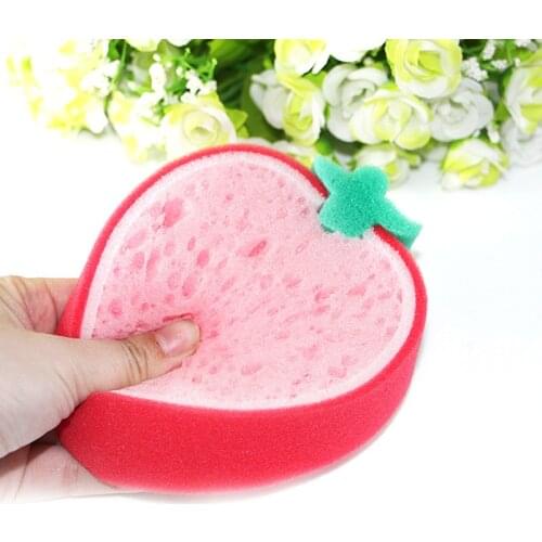 Dishes Cleaning Fruit Section of Thicker Sponge Eraser Magic Cleaning Sponge for Dish Washing Kitchen Bathroom Accessories