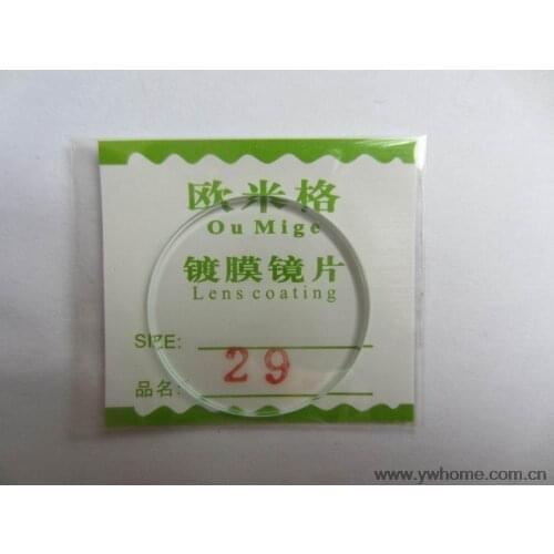 29 mm New flat glass watch crystal diameter 29 mm Thick 2.0mm