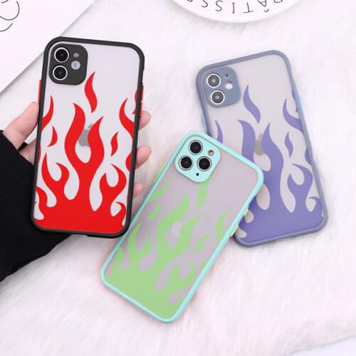 Fashion Flame Pattern Phone Case For Samsung Galaxy M11 M31 A10 A11 A20 A30 A21S A31 A50 A51 A70 A71 S8 S9 S10 S20 FE Plus Cover