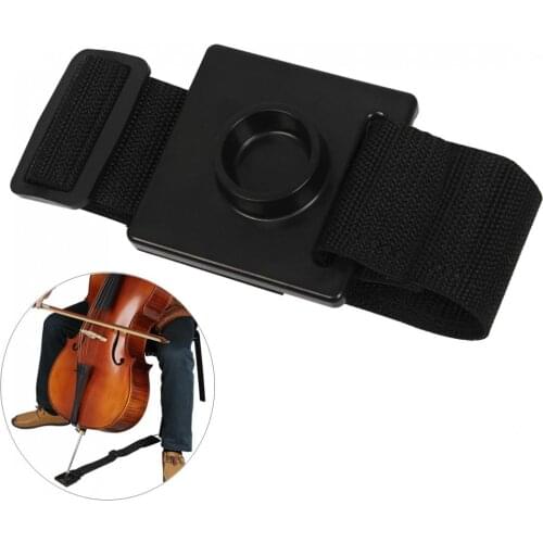 Black Antiskid Adjustable Length Non-slip Endpin Stopper Holder Stand Stringed Instruments