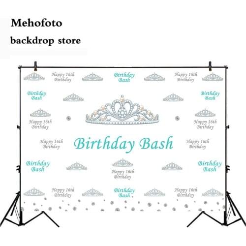Mehofoto Birthday Bash Photography Backdrops 16th Sweet Theme Party Photo Shoot Background Studio Parties Decoration Props 989