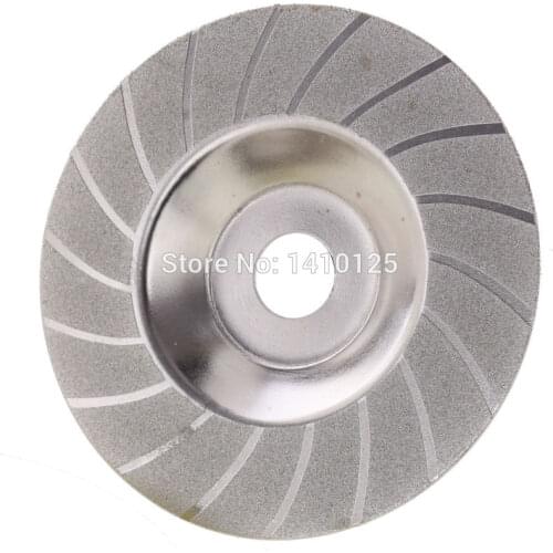 100 mm 4" inch Diamond Coated Grinding Disc Wheel Convex Threading For Angle Grinder Grit 150 for Glass Stone