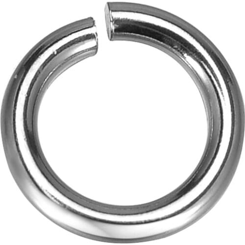 DoreenBeads 200PCs Silver Color 304 Stainless Steel Open Jump Rings Findings for DIY Jewelry Making Jump Ring 9mm x 1.5mm yiwu