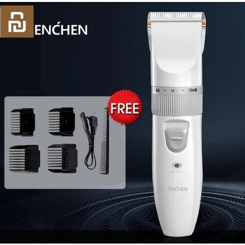 Youpin ENCHEN SharpR Hair Trimmer Electric Hair Cutter Home USB Fast Charging Hair Clipper Cordless Rechargeable Ceramic Cutting