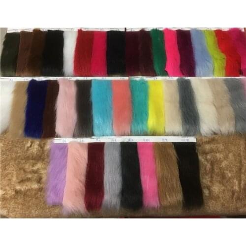 Faux Fur 40 Colors 35MM Thick High Imitation Fox Fur Fabric Garment Collar Ball Plush Fabric