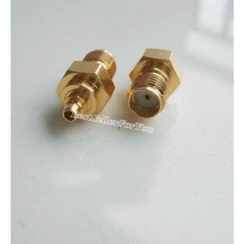 1Pcs SMA Female Jack to MMCX Male Straight RF Coaxial Adapter Connector