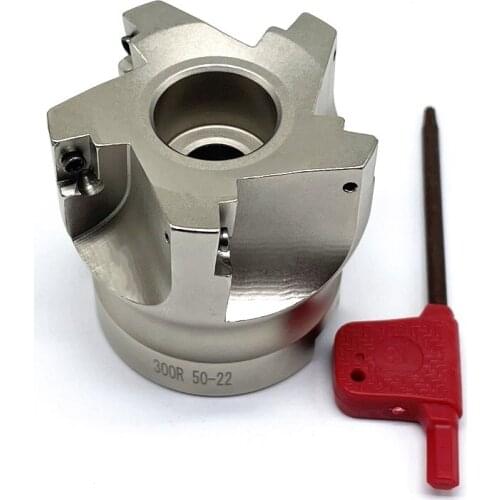 BAP300R 40-22 4T BAP300R 50-22 5T BAP300R 63-22 6T Clamped CNC Cutting Steel Right-Angle End Mill Precision Face Milling Cutter