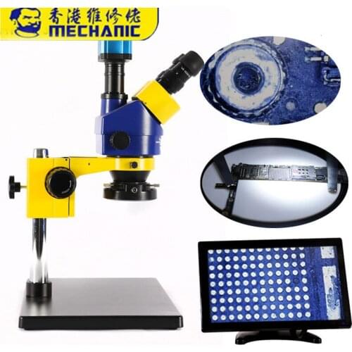 Mechanic Mobile Phone Repair HD MC75T-B3 Stereoscopic Trinocular Microscope Two-Way Slide Continuous Zoom Adjustable Microscope