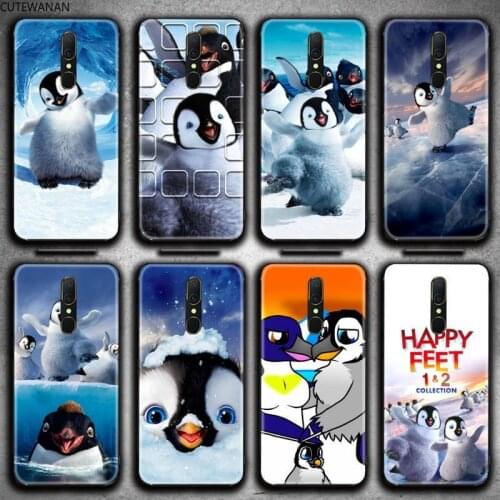 Cute penguin happy feet Phone Case For Oppo A5 A9 2020 Reno2 z Renoace 3pro A73S A71 F11