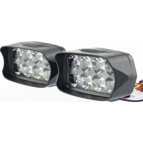 Motorcycle 12V 12w spotlights LED Moto Fog spot lamp super bright Motorbike auxiliary lights car headlamp waterproof accessories