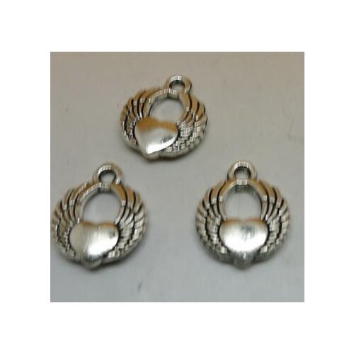 Zinc alloy pendant jewelry accessories diy handmade material charms Small peach heart pendant