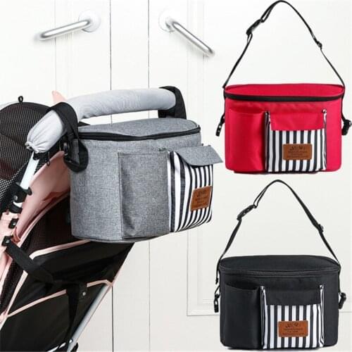 Portable Baby Stroller Organizer Nappy Bag Mummy Maternity Diaper Bag Travel Backpack Pram Buggy Cart Bottle Bag Accessories