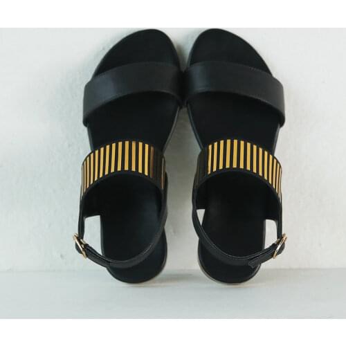 Large size 34-46 fashion summer new shoes woman buckle sandals women Casual genuine leather shoes women 2020