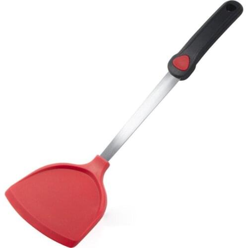 LanLan Stainless Steel Silicone Pot Shovel for Kitchen Cooking Tool