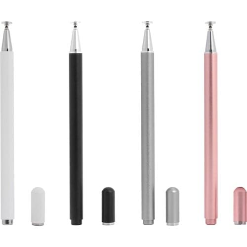 WK1010 2 in 1 Disc Stylus Pen Ballpoint Pen Rubber Grip High Precision Capacitive Disc Stylus for iPad Tablet Phone Touch Screen