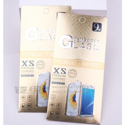 Universal paper Box Pack Package box for iphone 7 Samsung S7 xiao mi htc lenovo Tempered Glass Screen Protector KJ-498 150PCS
