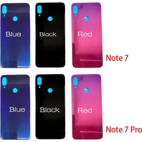 Back Battery Door Housing Glass Rear Cover Case For Xiaomi Redmi Note 7 Note 7 Pro