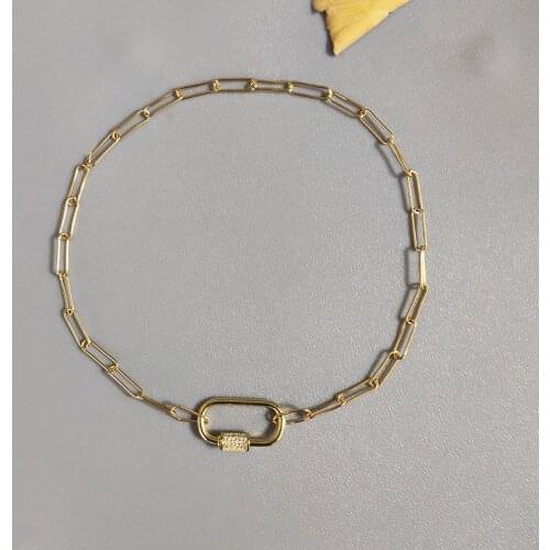 2020 new women short chain necklace gold color black punk style neck decoration accessory shiny spiral buckle gift for friend