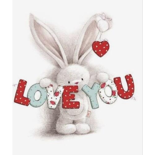 10*8 Cute rabbit rubber stamp Transparent Clear Stamps Silicone Seals for DIY scrapbooking photo album Card Making