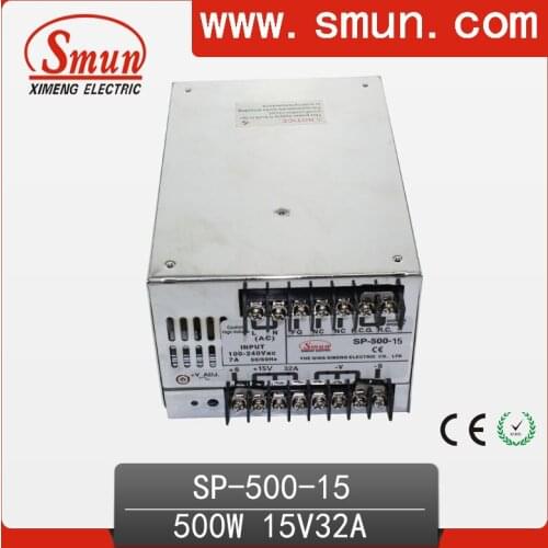 500W 15V With PFC Single Output Switching Power Supply With CE ROHS From China Supplier Industrial And Led Used
