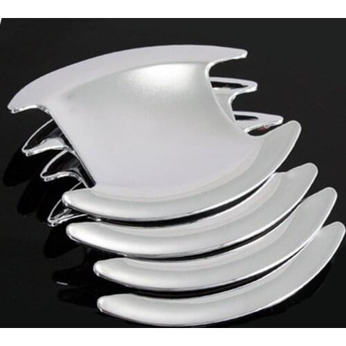 Car-Styling Car Accessories Door Handle Bowl Cover Door Handle Trim For Peugeot 308 2010 2011 2012 2013 Abs Chrome 4Pcs Per Set