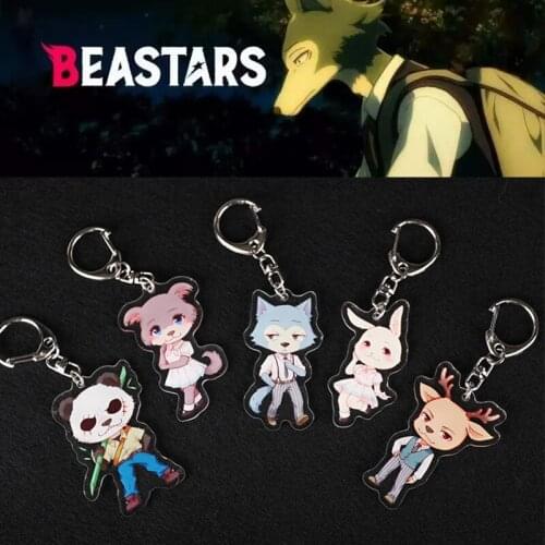 BEASTARS Cosplay Keychain Christmas LEGOSI Acrylic Key Ring Keyring Prop