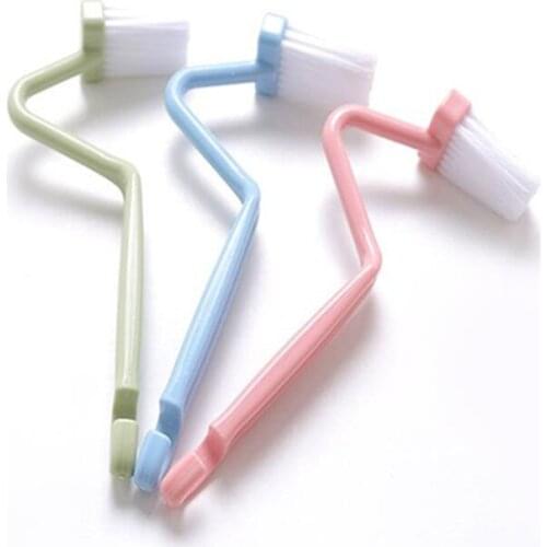 Brush Toilet Brush Curved Handle Cleaning Brush V-S Brush Bathroom Brush Kitchen Supplies Kitchen Accessories Micro Tools