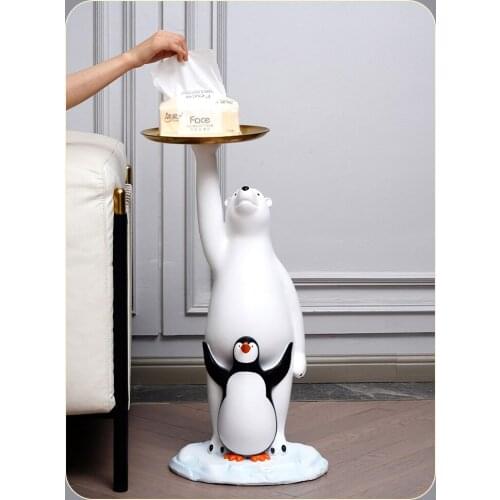 Home Decorative Statue Resin Animal Sculpture Living Room Floor Decor Crafts Figurine Modern Nordic Decor Ornaments Accessories