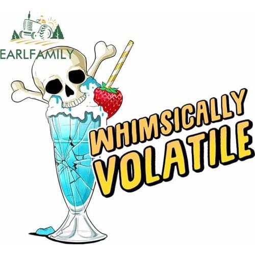 EARLFAMILY 13cm x 12.2cm for Whimsically Volatile Waterproof Decal Trunk Decoration Occlusion Scratch Car Stickers Car Styling