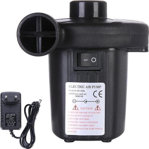 Electric Air Pump with 3 Nozzles Portable Quick-Fill Pump Fast Inflator for Inflatable Pool Floats Cushions Air Mattress Boats