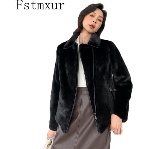 Черные шубы Fstmxur China At AliExpress